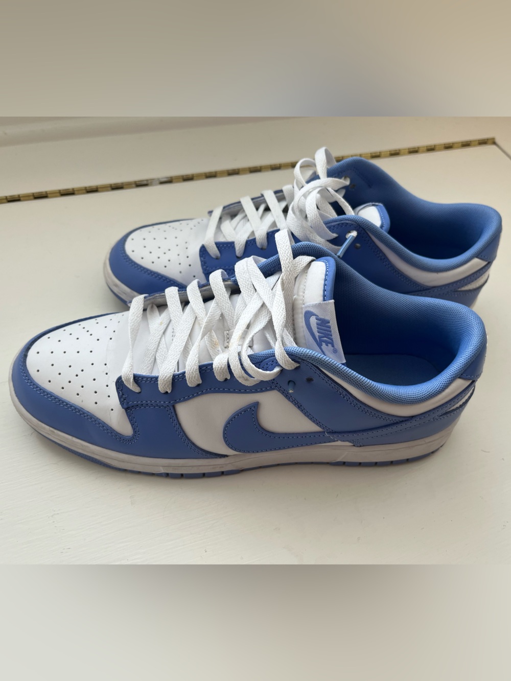 Nike Dunk Low in White and Polar Blue